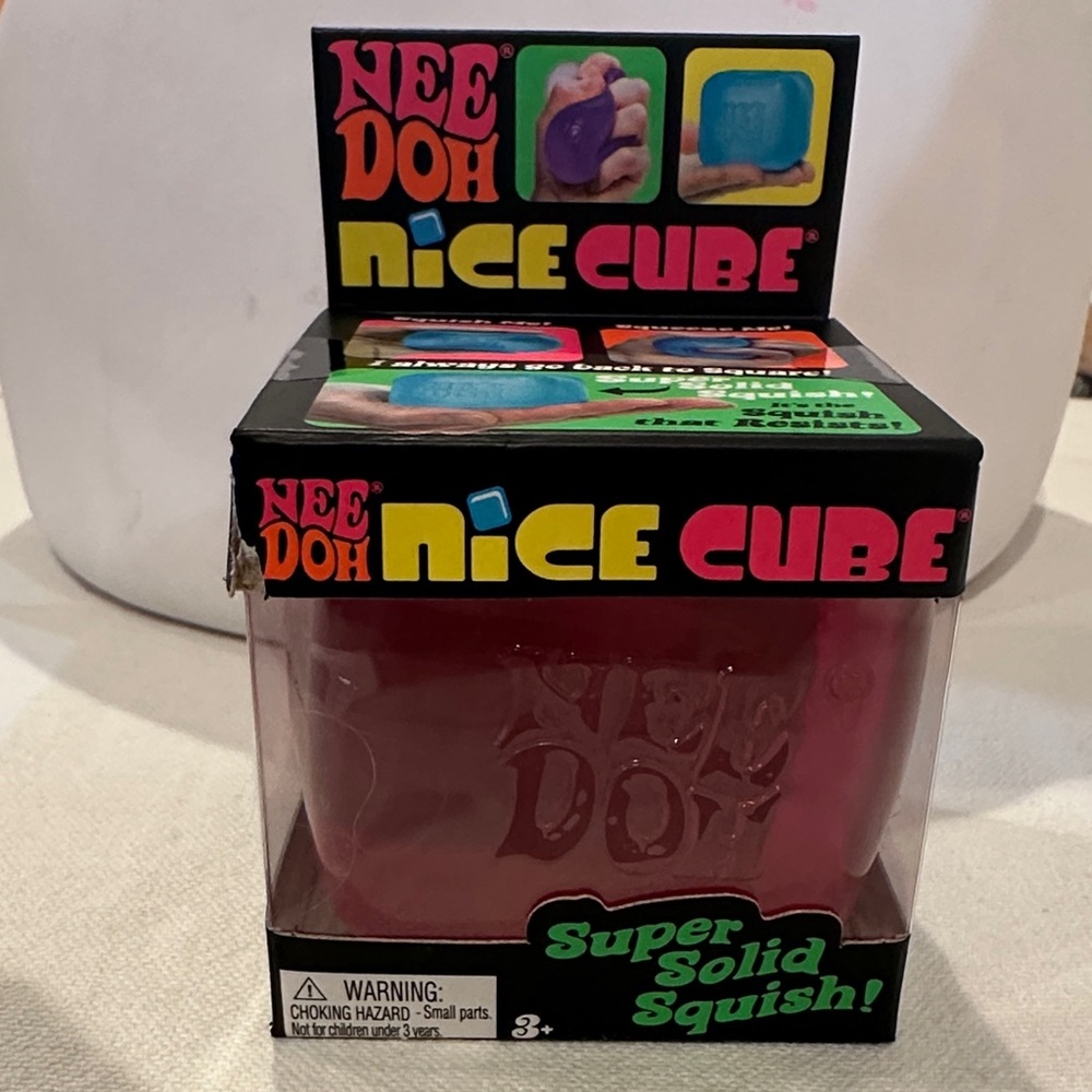 🐣 NeeDoh Nice Cube Super Solid Squish - Pink - same day 🚀 - Picture 13 of 13